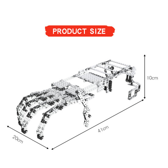 822pcs alloy manipulator assembly model diy metal screw puzzle kit adults kids toys