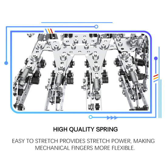 822pcs alloy manipulator assembly model diy metal screw puzzle kit adults kids toys