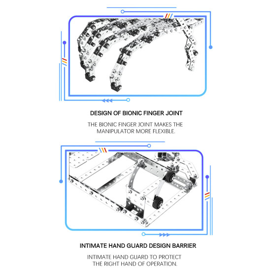 822pcs alloy manipulator assembly model diy metal screw puzzle kit adults kids toys