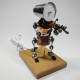 steampunk style assembled 3d metal musician bassists model lamp 2-in-1desk decor  crafts