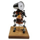 steampunk style assembled 3d metal musician bassists model lamp 2-in-1desk decor  crafts