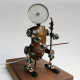 steampunk style assembled 3d metal musician bassists model lamp 2-in-1desk decor  crafts