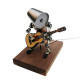 steampunk style assembled 3d metal musician bassists model lamp 2-in-1desk decor  crafts