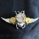 assembled steampunk beetle insect gear brooch