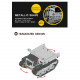 assembly 934pcs 2.4g 10ch metal rc tracked dump truck puzzle model