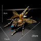assembly diy 3d metal mechanical war beetle with sound control light