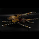 assembly diy 3d metal mechanical war beetle with sound control light