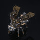 blind box 3pcs/set diy mechanical assembly metal steampunk insect puzzle model kit