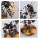 bluetooth speaker diy mechanical wasp assembly steampunk metal model kit