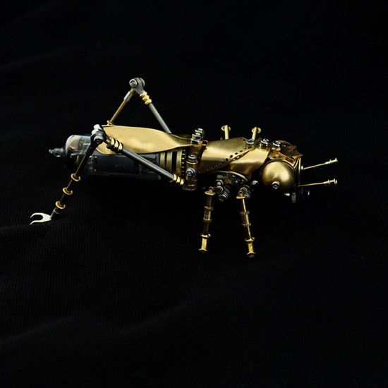 brass insect metal beetle model insect handmade crafts collection