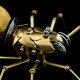 brass metal spider insect model assembled crafts for home collection