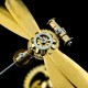 brass mini dragonfly insect model with base handmade assembled crafts