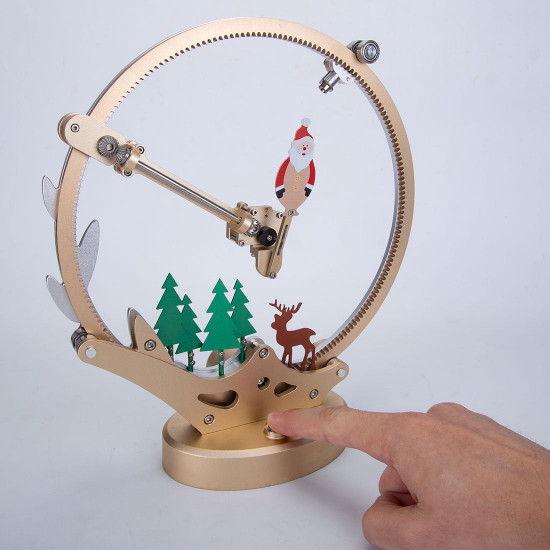 build a metal santa claus forest kits that works 3d metal puzzle christmas gifts teching