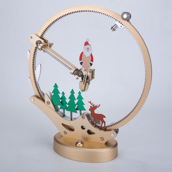 build a metal santa claus forest kits that works 3d metal puzzle christmas gifts teching