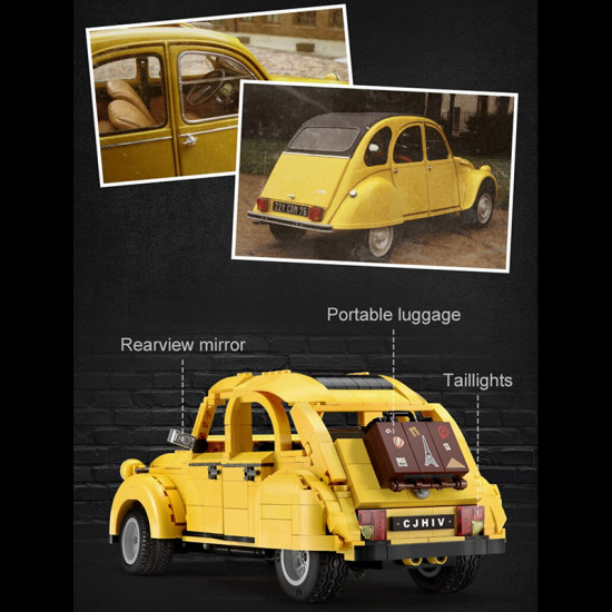 remote controlled citroen 2cv 1238pcs