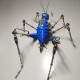 creative steampunk 3d green cricket insect sculpture assembled model kits