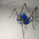 creative steampunk 3d green cricket insect sculpture assembled model kits