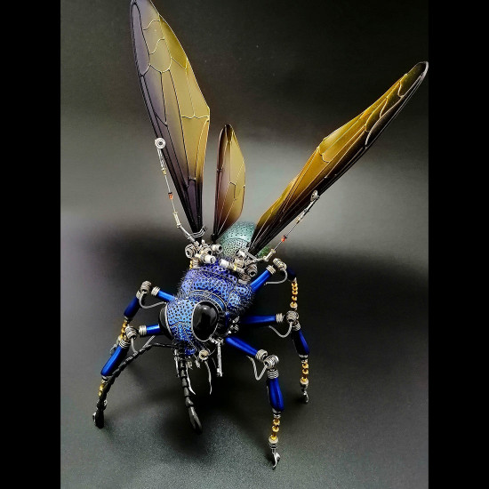 cuckoo wasp metal steampunk sculpture model kits crafts for home collection display