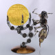 custom wasp on the moon lamp metal model kits assembly diy 627pcs