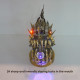 deep-sea steampunk lanternfish 3d diy metal anglerfish model kits with stand