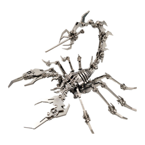 detachable scorpion king 3d stainless steel diy assembly model puzzle jigsaw