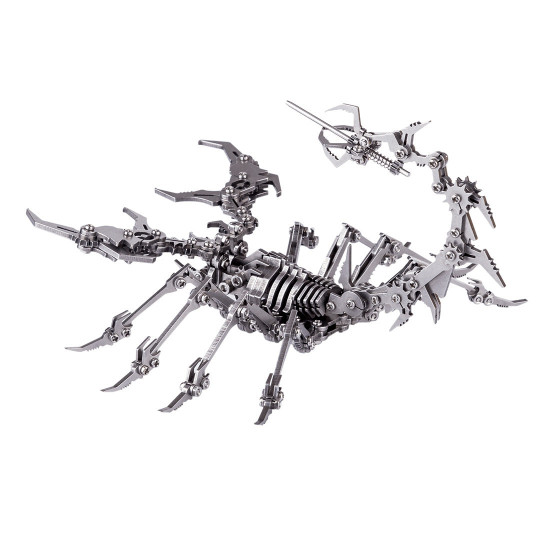 detachable scorpion king 3d stainless steel diy assembly model puzzle jigsaw