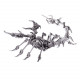 detachable scorpion king 3d stainless steel diy assembly model puzzle jigsaw