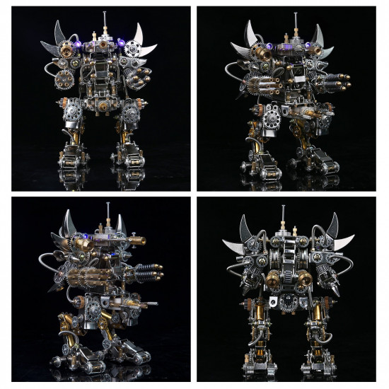 diy 3d metal fighting shooter mecha assembly model kit