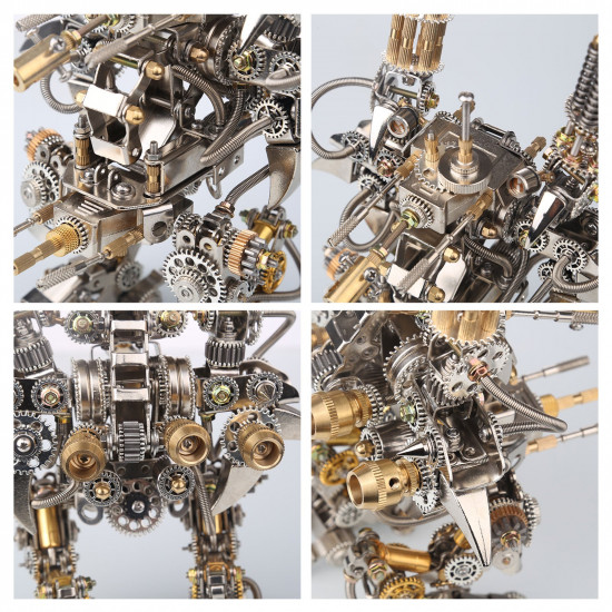 diy 3d metal fighting shooter mecha assembly model kit