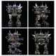 diy 3d metal mechanical fighting mecha model kit taurus berserker + chaser hunter set