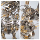 diy 3d metal mechanical fighting mecha model kit taurus berserker + chaser hunter set