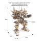 diy 3d metal mechanical fighting mecha model kit taurus berserker + chaser hunter set