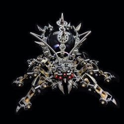 800pcs+ diy 3d bluetooth metal speaker spider king model kit  assembly difficult puzzle