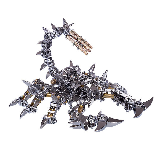 diy assembly 3d mechanical war scorpion puzzle model