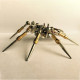 diy assembly 3d metal mechanical spider clock model home decor gift