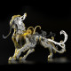 diy assembly ancient chinese tiger beasts 3d metal model kits toy