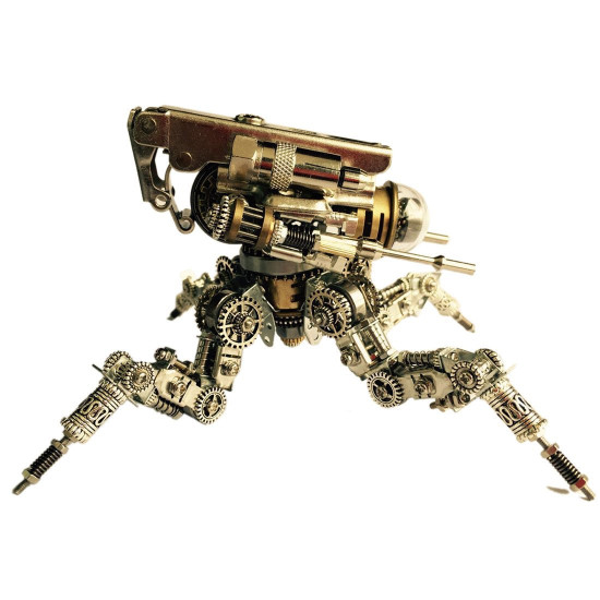 diy assembly metal knight mecha puzzle toy model