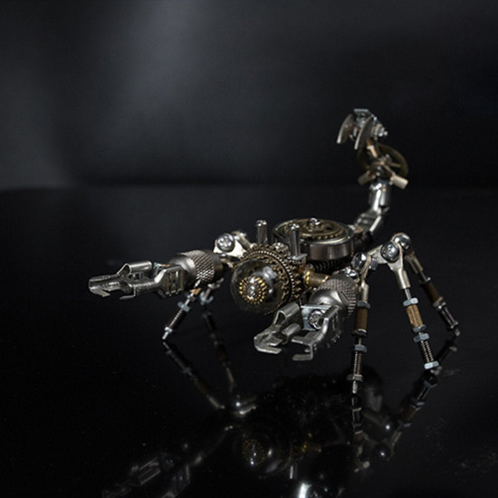 diy assembly metal scorpion puzzle model home decor gift