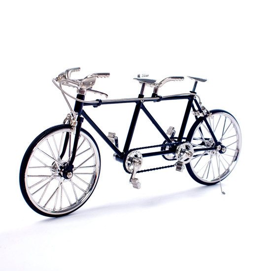 diy assembly tandem bicycle metal model puzzle kit toy