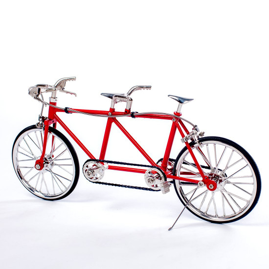 diy assembly tandem bicycle metal model puzzle kit toy