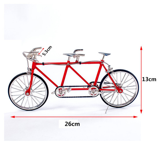 diy assembly tandem bicycle metal model puzzle kit toy