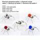 diy electronic insect kit handmade 4 spiders model with glow light