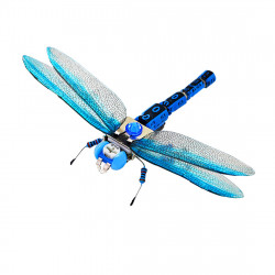 diy gift insect dragonfly assembly model handmade puzzle toys with voice-activated photo frame