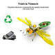 diy insect kit electronic dragonfly butterfly cicada vespa handmade model with led lights