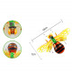 diy insect model handmade worker bee home decor gift toys 4 pcs with light