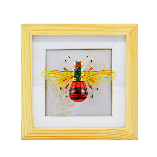 diy insect model handmade worker bee home decor gift toys 4 pcs with light