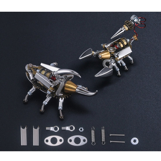 diy metal 3d assembly armor scorpion mecha puzzle model kit