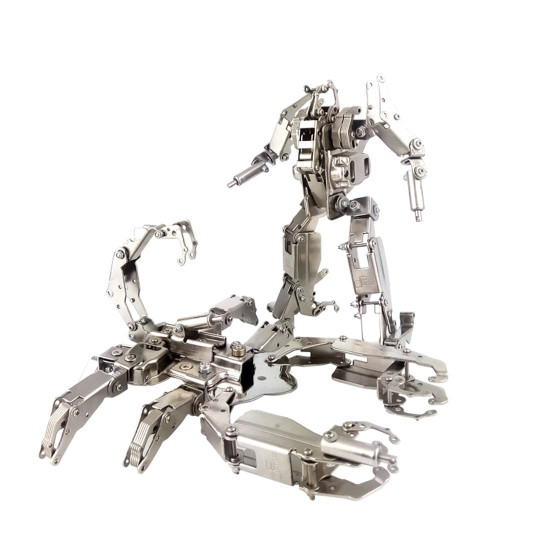 2in1 diy metal assembly 3d scorpion deformation robot mecha puzzle kits