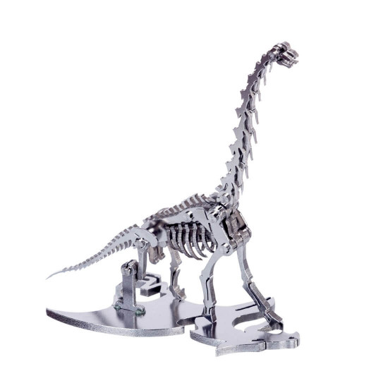 2pcs diy metal assembly 3d triceratops brachiosaurus dinosaurs puzzle jigsaw