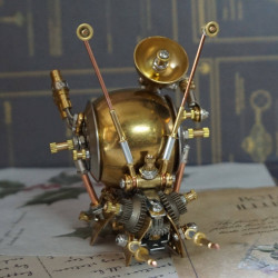 diy metal assembly mini steampunk snail 3d metal model kits 220pcs